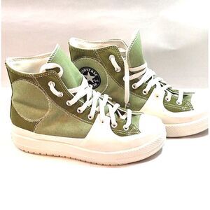 Converse Chuck Taylor Construct Colourblock Green All Star Shoe AO3471C Size 9